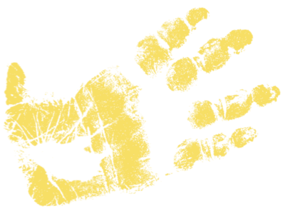 Chimp hand print